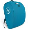 imageYOREPEK Padded Car Seat Travel Bag for Airplane Fits for Doona Car Seat Stroller with isofix Base Infant Car Seat Bags with Lockable Zipper Foldable Gate Check Stroller Backpack for Baby TravelBlue