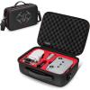 YOREPEK Travel Case for DJI Mini 4K/2/2 SE, Portable Lightweight PU Carrying Case for DJI Mini 4K Drone Fly More Combo Accessories, Shockproof Waterproof Storage Bag with Shoulder Strap