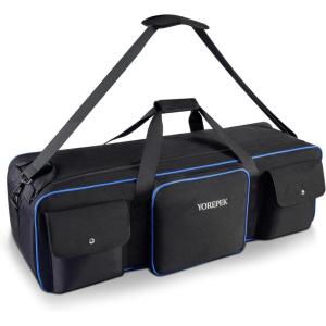 YOREPEK Tripod Carrying Case Bag 40.5″, Resistant Light Stand Bag with 2 Protective Pads, Photo Studio Equipment Case fit Tripods Manfrotto, Monopods, Speaker Stands, Umbrellas, Accessories, Travel(30.5*9.5*9.5)