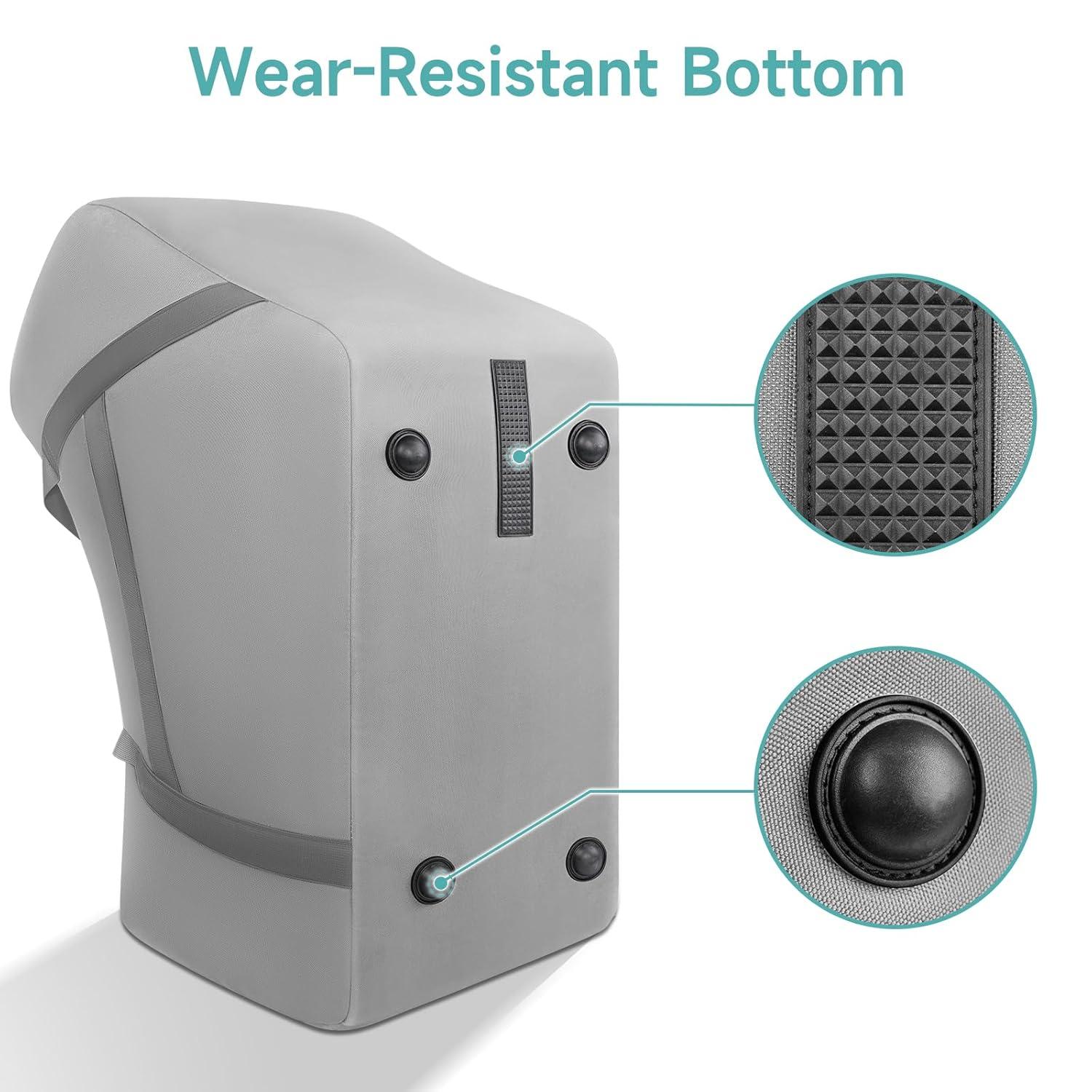 imageYOREPEK Infant Car Seat Travel Bag Compatible with All Nuna Pipa Car Seat and Base or Chicco KeyFit 30 and Base Padded Car Seat Bags for Air TravelCar Seat Gate Check Bag with 5 Protective FeetGrey All