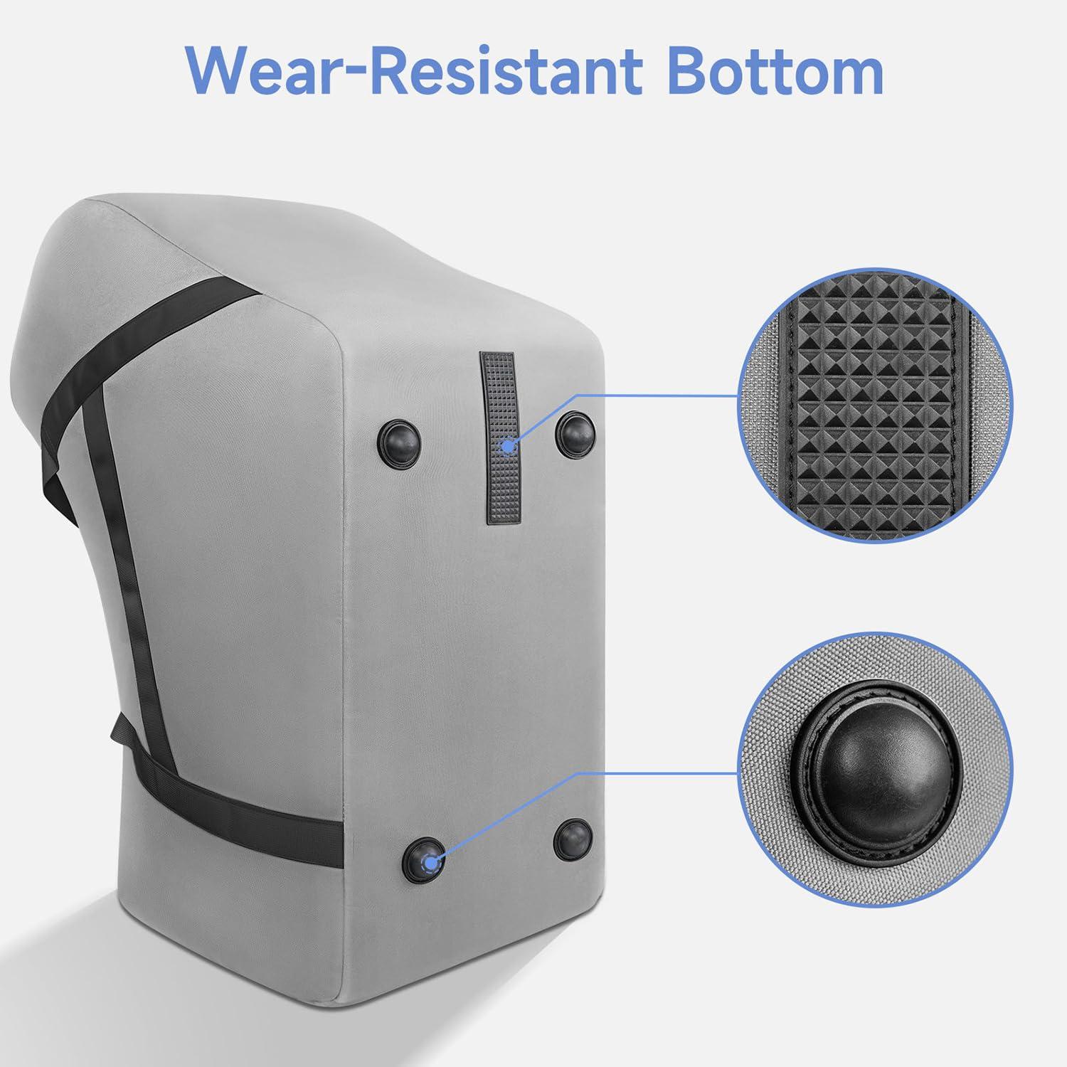 imageYOREPEK Infant Car Seat Travel Bag Compatible with All Nuna Pipa Car Seat and Base or Chicco KeyFit 30 and Base Padded Car Seat Bags for Air TravelCar Seat Gate Check Bag with 5 Protective FeetGrey