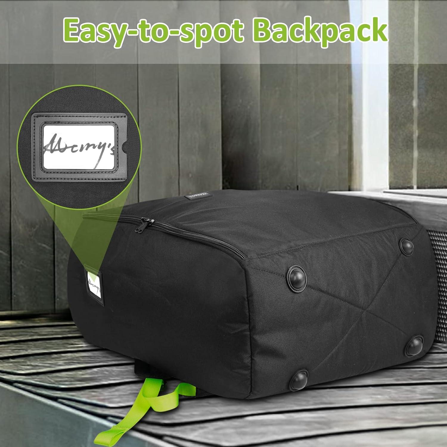 imageYOREPEK Padded Stroller Bag for Airplane Travel Fits for UPPAbaby MINUMINU V2MINU V3 Gate Check Stroller Bag with Large Inner Mesh Pocket Sturdy Stroller Storage Backpack for AccessoriesBlack