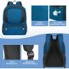 YOREPEK Basketball Backpack, Lightweight Basketball Bag with Ball Holder & Shoes Compartment, Sports Backpack Training Equipment Fit Soccer Volleyball Football(Blue)