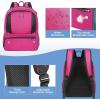 YOREPEK Basketball Backpack, Lightweight Basketball Bag with Ball Holder & Shoes Compartment, Sports Backpack Training Equipment Fit Soccer Volleyball Football(Pink)