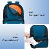 YOREPEK Basketball Backpack, Lightweight Basketball Bag with Ball Holder & Shoes Compartment, Sports Backpack Training Equipment Fit Soccer Volleyball Football(Blue)