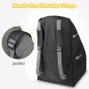 YOREPEK Car Seat Travel Bag Backpack, Universal Car Seat Bags for Air Travel Fits Convertible, Booster, Infant Carseat, Gate Check Carseat Cover for Airplane, Baby Flying Essential(Black)