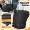 YOREPEK Car Seat Travel Bag Fits Infant Carseat with Anti-Rebound Bar Base, Padded Carseat Bags for Air Travel, Car Seat Airplane Cover with Side Pocket for Baby Essentials, Black(Black)
