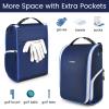 YOREPEK Golf Shoe Bag, with 3 Pockets for Socks, Gloves, Tees, Balls, Brush, Designed with a Buckle Top Carry Handle, Zippered Sport Shoe Carrier Bags with Ventilation, Golf Gifts for Men Unique,Blue(blue)