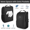 YOREPEK Golf Shoe Bag, with 3 Pockets for Socks, Gloves, Tees, Balls, Brush, Designed with a Buckle Top Carry Handle, Zippered Sport Shoe Carrier Bags with Ventilation, Golf Gifts for Men Unique,Blue(black)