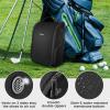 YOREPEK Golf Shoe Bag, with 3 Pockets for Socks, Gloves, Tees, Balls, Brush, Designed with a Buckle Top Carry Handle, Zippered Sport Shoe Carrier Bags with Ventilation, Golf Gifts for Men Unique,Blue(black)