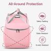 YOREPEK Infant Car Seat Travel Bag Compatible with All Nuna Pipa Car Seat and Base or Chicco KeyFit 30 and Base, Padded Car Seat Bags for Air Travel,Car Seat Gate Check Bag with 5 Protective Feet(Pink)