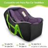 YOREPEK Infant Car Seat Travel Bag Compatible with All Nuna Pipa Car Seat and Base or Chicco KeyFit 30 and Base, Padded Car Seat Bags for Air Travel,Car Seat Gate Check Bag with 5 Protective Feet(Black)