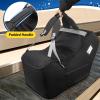 YOREPEK Padded Car Seat Travel Bag Backpack Compatible with All Nuna Pipa Car Seat and Base, Infant Car Seat Bags for Air Travel with Shoulder Straps, Carseat Cover with Side Pocket, Protective Feet(Black)
