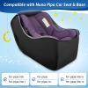 YOREPEK Padded Car Seat Travel Bag Backpack Compatible with All Nuna Pipa Car Seat and Base, Infant Car Seat Bags for Air Travel with Shoulder Straps, Carseat Cover with Side Pocket, Protective Feet(Black)