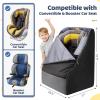YOREPEK Padded Car Seat Travel Bag for Airplane Travel Compatible with Chicco, Britax, Nuna Rava, Sturdy Car Seat Backpack for Airport with Wear-Resistant Bottom, Large Carseat Cover for Baby Travel(Black)