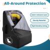 YOREPEK Padded Car Seat Travel Bag for Airplane Travel Compatible with Chicco, Britax, Nuna Rava, Sturdy Car Seat Backpack for Airport with Wear-Resistant Bottom, Large Carseat Cover for Baby Travel(Black All)