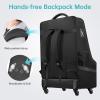 YOREPEK Padded Car Seat Travel Bag for Airplane with Wheels,Heavy Duty Carseat Bags for Air Travel,Rolling Airport Gate Check Bag,Travel Car Seat Backpack with Extra Storage for Baby Travel Essentails