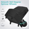 YOREPEK Padded Car Seat Travel Bag for Airplane with Wheels,Heavy Duty Carseat Bags for Air Travel,Rolling Airport Gate Check Bag,Travel Car Seat Backpack with Extra Storage for Baby Travel Essentails