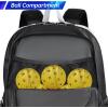 YOREPEK Pickleball Bag Backpack with Shoe Compartment, Fence Hook for Men Women, Large Capacity Pickleball Paddle Bags Hold Paddles, Clothes Shoes and Accessories