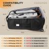 YOREPEK Stroller Bag Compatible with UPPAbaby Vista V2/V3 and Cruz V2 (No Wheel Removal Needed), Padded Stroller Travel Bag with Wheels, Foldable Stroller Cover with Storage Pocket, All Black(Black)