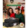 YOREPEK Upgraded Golf Trunk Organizer, Christmas Gifts for Golfers, with Removable Insulated Pouch&Dust-Proof Protective Layer, Multi-Compartment fits 2 Pairs of Shoes, Golf Accessories(Black White)
