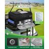 YOREPEK Upgraded Golf Trunk Organizer, Christmas Gifts for Golfers, with Removable Insulated Pouch&Dust-Proof Protective Layer, Multi-Compartment fits 2 Pairs of Shoes, Golf Accessories(Black White)