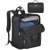 YOREPEK Backless Booster Car Seat Travel Bag Backpack for Airplane, Foldable Booster Car Seat Cover with Lauggage Strap, Compact Stroller Bag for Airplane Fits for Gb Pockit(All Black)(Black)