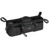 YOREPEK Heavy Duty Double Stroller Organizer for Bob Duallie, Baby Jogger City Mini GT2 and Jeep,Stroller Caddy with Detachable Cooler Bag and Handbag,Stroller Storage Attachment for Baby Accessories(Black All)