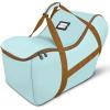 YOREPEK Infant Car Seat Travel Bag Compatible with All Nuna Pipa Car Seat and Base or Chicco KeyFit 30 and Base, Padded Car Seat Bags for Air Travel,Car Seat Gate Check Bag with 5 Protective Feet(Light Cyan)