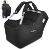 YOREPEK Padded Car Seat Travel Bag Backpack Compatible with All Nuna Pipa Car Seat and Base, Infant Car Seat Bags for Air Travel with Shoulder Straps, Carseat Cover with Side Pocket, Protective Feet(Black)