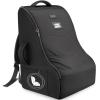 YOREPEK Padded Car Seat Travel Bag for Airplane Travel Compatible with Chicco, Britax, Nuna Rava, Sturdy Car Seat Backpack for Airport with Wear-Resistant Bottom, Large Carseat Cover for Baby Travel(Black All)