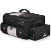 YOREPEK Upgraded Golf Trunk Organizer, Christmas Gifts for Golfers, with Removable Insulated Pouch&Dust-Proof Protective Layer, Multi-Compartment fits 2 Pairs of Shoes, Golf Accessories(Black White)
