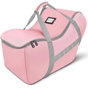 YOREPEK Infant Car Seat Travel Bag Compatible with All Nuna Pipa Car Seat and Base or Chicco KeyFit 30 and Base, Padded Car Seat Bags for Air Travel,Car Seat Gate Check Bag with 5 Protective Feet(Pink)