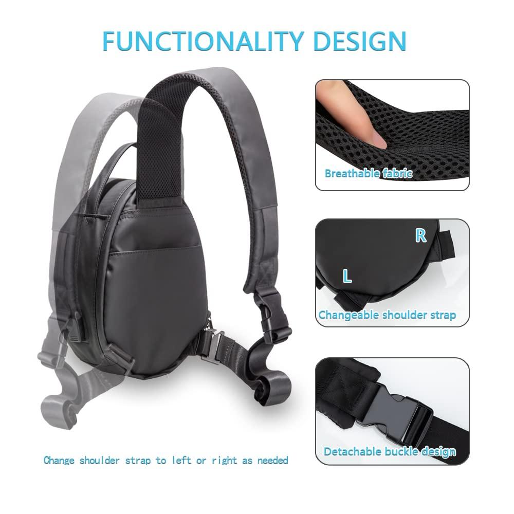imageYOREPEK Carrying Case Compatible with Oculus Meta Quest 33S2Vision Pro Hard Travel Bag fit for Meta Quest Pro Gaming Headset and Controllers Lightweight Case with USB Charging Port