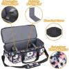 YOREPEK Carrying Case for Cricut Maker 4, Maker 3, Explore 4, Explore 3, Air 2, Die Cut Machine Dust Cover, Large Travel Bag with Cutting Mat Storage, Tote Bag for Tools Accessories, Floral(Floral)