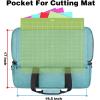 YOREPEK Carrying Case for Cricut Maker 4, Maker 3, Explore 4, Explore 3, Air 2, Die Cut Machine Dust Cover, Large Travel Bag with Cutting Mat Storage, Tote Bag for Tools Accessories, Floral(Green)