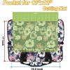 YOREPEK Carrying Case for Cricut Maker 4, Maker 3, Explore 4, Explore 3, Air 2, Die Cut Machine Dust Cover, Large Travel Bag with Cutting Mat Storage, Tote Bag for Tools Accessories, Floral(Floral)