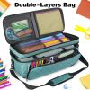 YOREPEK Carrying Case for Cricut Maker 4, Maker 3, Explore 4, Explore 3, Air 2, Die Cut Machine Dust Cover, Large Travel Bag with Cutting Mat Storage, Tote Bag for Tools Accessories, Floral(Green)