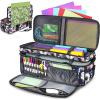 YOREPEK Carrying Case for Cricut Maker 4, Maker 3, Explore 4, Explore 3, Air 2, Die Cut Machine Dust Cover, Large Travel Bag with Cutting Mat Storage, Tote Bag for Tools Accessories, Floral(Floral)