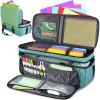 YOREPEK Carrying Case for Cricut Maker 4, Maker 3, Explore 4, Explore 3, Air 2, Die Cut Machine Dust Cover, Large Travel Bag with Cutting Mat Storage, Tote Bag for Tools Accessories, Floral(Green)