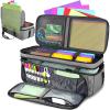 YOREPEK Carrying Case for Cricut Maker 4, Maker 3, Explore 4, Explore 3, Air 2, Die Cut Machine Dust Cover, Large Travel Bag with Cutting Mat Storage, Tote Bag for Tools Accessories, Floral(Grey)
