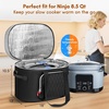 YOREPEK Carrying Bag for Ninja Crockpot 8.5 Quart Slow Cooker, 2 Layer Insulated Travel Case with Easy-Clean Lining & Shoulder Strap, Accessories for Ninja Foodi Possible Cooker Pro