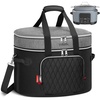 YOREPEK Carrying Bag for Ninja Crockpot 8.5 Quart Slow Cooker, 2 Layer Insulated Travel Case with Easy-Clean Lining & Shoulder Strap, Accessories for Ninja Foodi Possible Cooker Pro