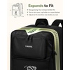 YOREPEK Expandable Padded Stroller Travel Bag for Airplane with Pocket | Fits Compact Fold Strollers, for Nuna Trvl, UPPAbaby Minu, Graco Ready2Jet, Backpack Style with Tracker Pocket for AirTag(Black)