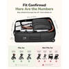 YOREPEK Padded Stroller Travel Bag with 2 Smooth Wheels | for UPPAbaby Vista V2/V3 & Cruz V2 (Rear Wheels Removal Needed), Wheels Storage Bag, Dual Handles, Quick Roll-up Foldable