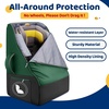 YOREPEK Carseat Bags for Air Travel, Baby Airplane Travel Essentials | Shoulder Strap, Waist Strap, Padded Portective, PU Leather Wear-Resistant Bottom, Car Seat Bag with Side Pocket(Green)