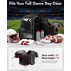 YOREPEK Football Bag Backpack, Extra Large Football Gear Bag with Helmet & Shoulder Pads Holder, Jersey Display Window, Ventilated Shoe Compartment, Football Equipment Bag for Boys Youth Adults