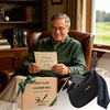YOREPEK Golf Ball Cleaner Pouch in Gift Box, Club Cleaner For Golf Bag | Golf Club Washer with Zipper Pocket for Golf Club Accessories, Golfing Accessories Golf Gifts for Men, Golf stuff(Black with Blue Webbing)