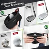 YOREPEK Golf Ball Cleaner Pouch in Gift Box, Club Cleaner For Golf Bag | Golf Club Washer with Zipper Pocket for Golf Club Accessories, Golfing Accessories Golf Gifts for Men, Golf stuff(Black with Red Webbing)