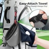 YOREPEK Golf Ball Cleaner Pouch in Gift Box, Club Cleaner For Golf Bag | Golf Club Washer with Zipper Pocket for Golf Club Accessories, Golfing Accessories Golf Gifts for Men, Golf stuff(Gray)